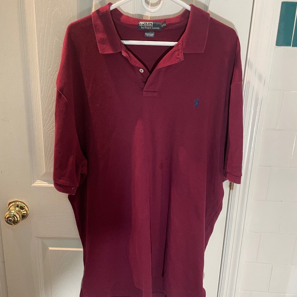 Polo by Ralph Lauren XXL 100% Cotton Polo Red